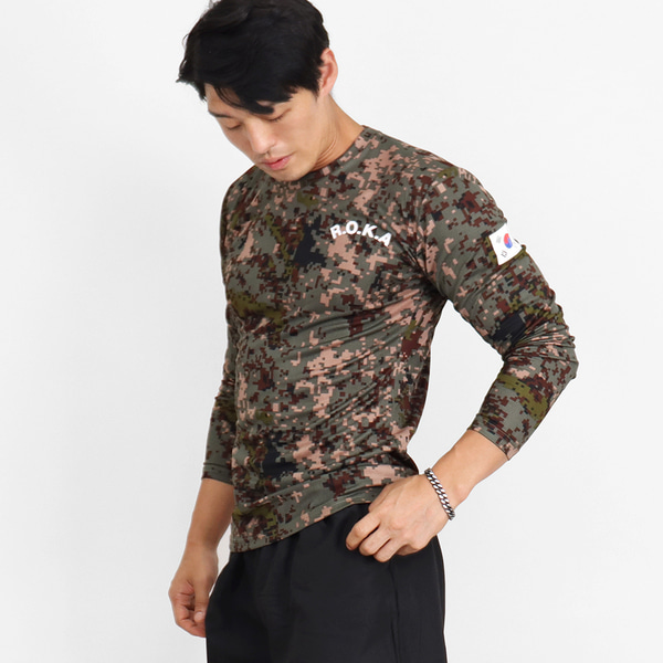 쿨드라이 ROKA 로카긴팔티 디지털 로카티 군인 군용 군대 티셔츠